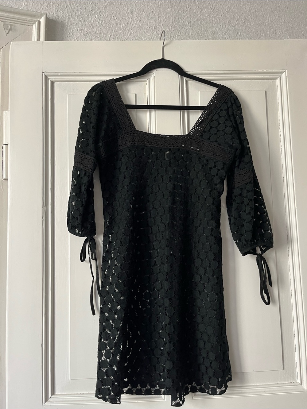 Solitaire Black Lace Eyelet Dress Cover Up Summer